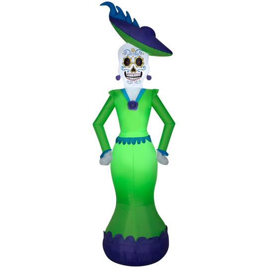 7ft. Airblown® Inflatable Halloween Day of the Dead Woman